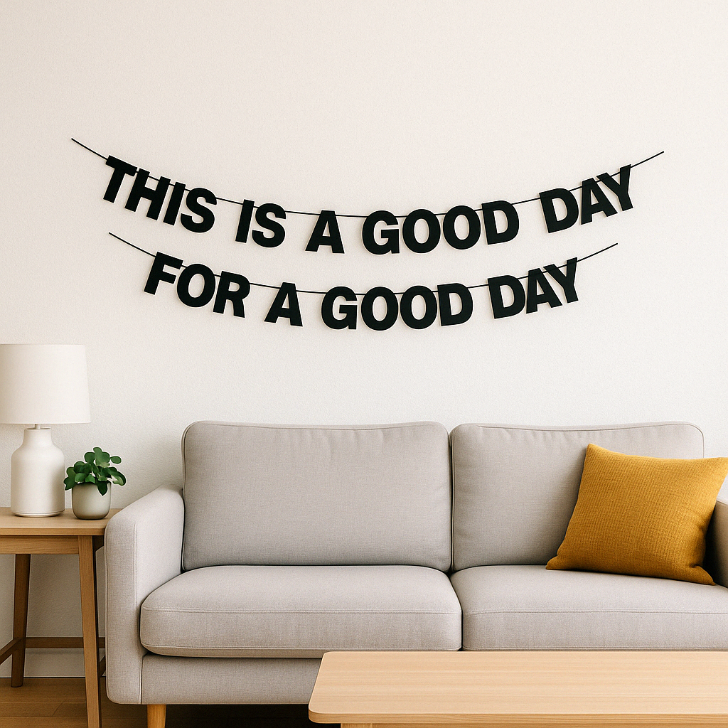 Letterketting  "It is a good day for a good day" Leuk cadeau